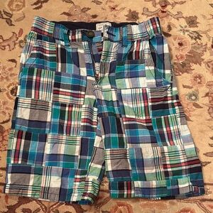 Place Boys Size 8 Multicolor Plaid Shorts